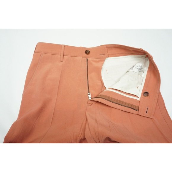 Gucci Peach Orange 100% Wool Lightweight Mens Pants Sz 30/33 CURRENT - Picture 4 of 10